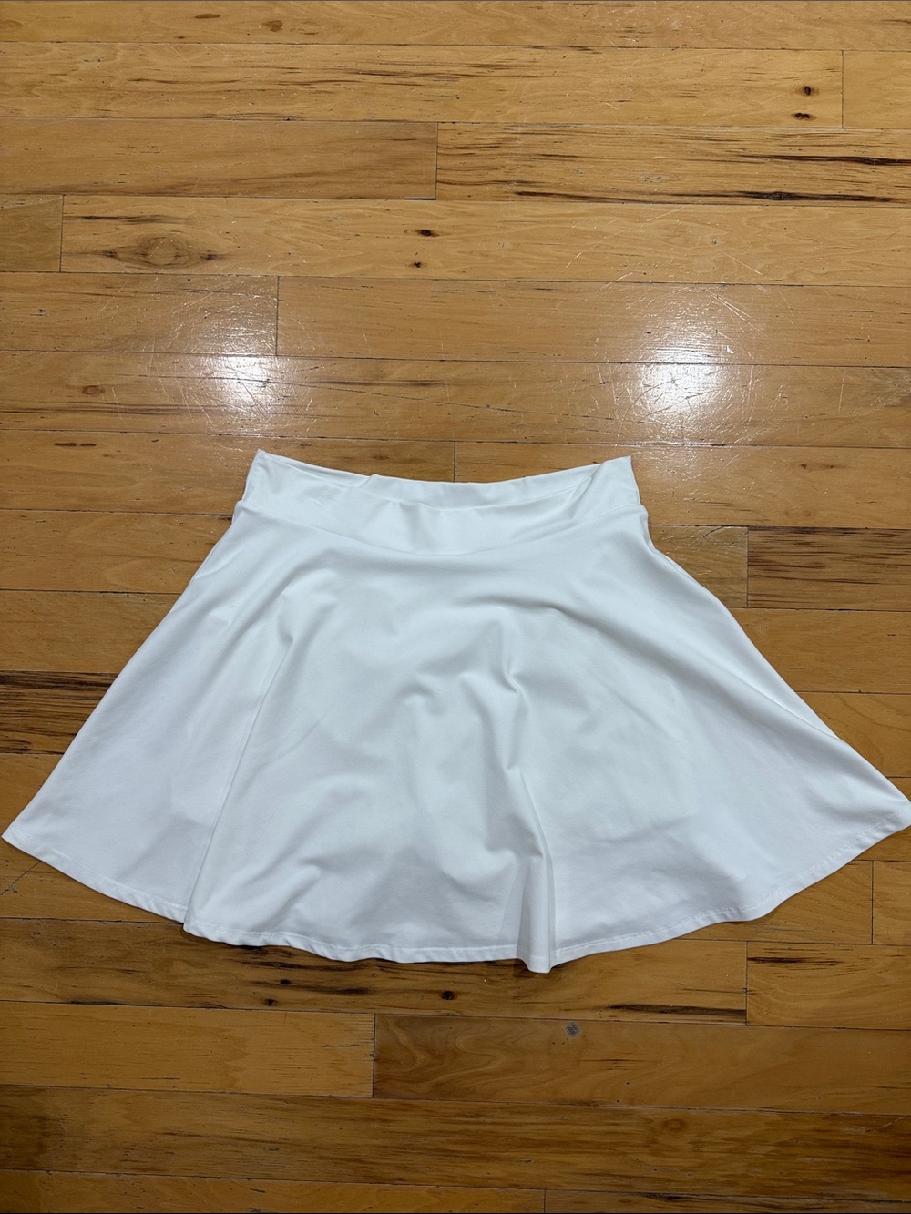 Fabletics White Athletic Tennis Skort Skirt Sz Lg.